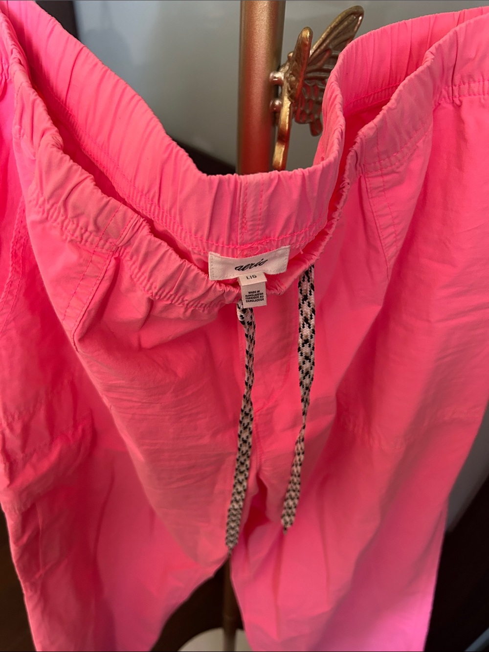 Aerie Hot Neon Pink Drawstring Cargo Pants